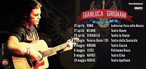 Gianluca Grignani live Acoustic tour Riparte l'acoustic live tour di Gianluca Grignani, nei teatri delle più grandi città d'Italia! Biglietti disponibili su www.ticketone.it | Gianluca Grignani