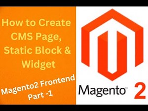 How To Create CMS Page, Static Block & Widget in Magento2 | Magento2 Frontend Part1| Webdev Chandra|
