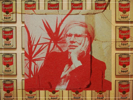What did Andy Warhol's soup can paintings mean?