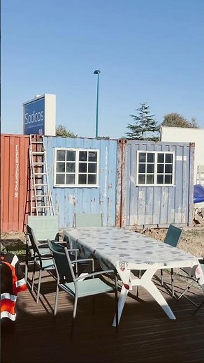 Garage en en container maritimes de 45m2 pour moins de 10 000 €