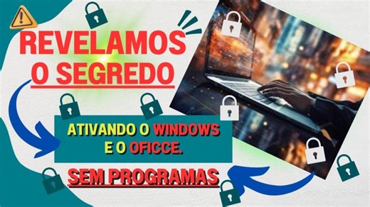 Como ATIVAR WINDOWS 10 e 11 E O OFICCE (PERMANENTE). Fácil, RÁPIDO e SEM PROGRAMAS em 2025
