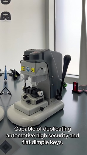 Introducing the latest addition to our showroom! 🔥 The Ilco Silca Twister II Mechanical Key Cutting Machine, capable of duplicating automotive high security and flat dimple keys 🔥#ilco #silca #twisterII #keydirectcanada #showroom #locksmithlife #locksmithtools #keymachine #locksmith