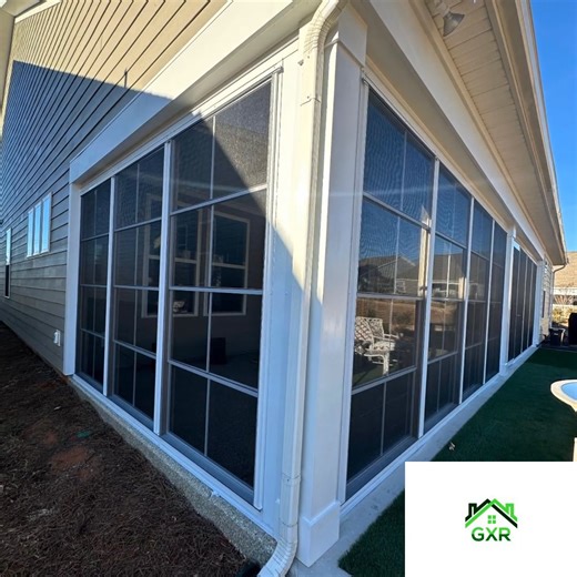 GXR installed Sunspace windows on the existing porch, creating a more comfortable and protected outdoor space. #greenexteriorremodeling #gxr #sunspace #porchconversion #windows #outdoorliving #homerenovations #install #upgrade #transformation #custom #new #fresh #hot #outside #backyard #nc #sc #northcarolina #southcarolina #charlotte #columbia #january | Green Exterior Remodeling LLC