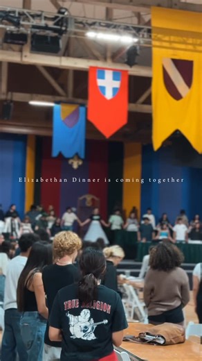 Upland Choir on Instagram: "Behind the scenes of the Elizabethan Dinner rehearsal."
