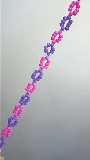 Easy Beaded Bracelet Tutorial | Beautiful Pink & Purple Seed Bead Bracelet DIY
