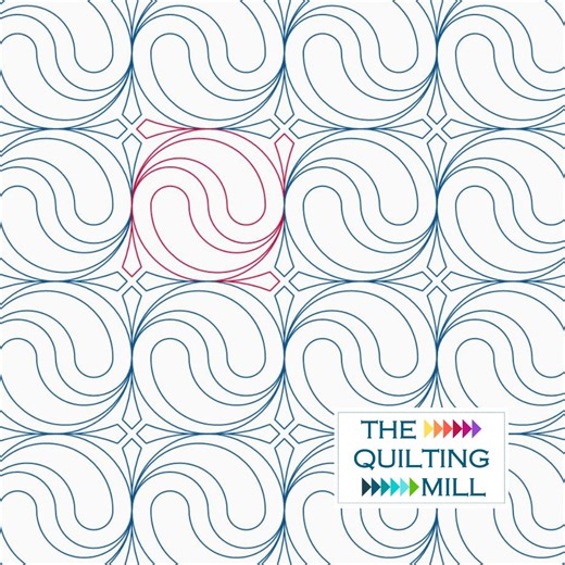 Psychedelic - Quilting Pantograph – Digital Longarm Pattern | Swirling Geometric Design | Modern Quilting Pattern | Instant Download - Etsy Australia