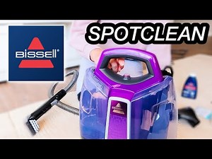 HOW TO USE BISSELL SPOTCLEAN PORTABLE SPOTCLEANER | UNBOXING, ASSEMBLE, REVIEW & DEMO