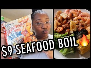 ALDI $9 Fremont Fish Market Seafood Boil 2023 Review - Is it Worth Buying? Cooking & Taste Test🦐