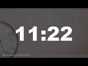 11 minutes 22 seconds [682 secs] clock timer countdown || Alarm Focus