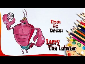 How to draw Larry the lobster | Spongebob Squarepants | Easy drawing