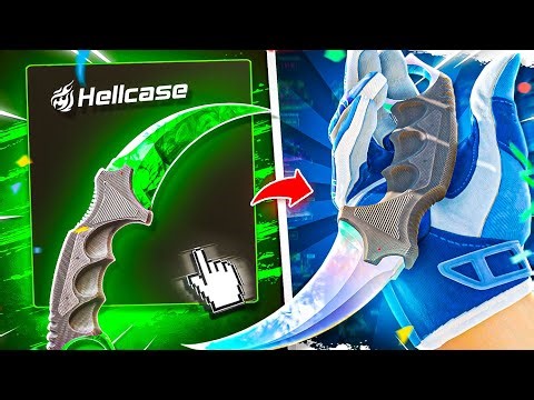 WE TRIED THE HELLCASE KARAMBIT DOPPLER FOLDING! | HELLCASE PROMO CODE