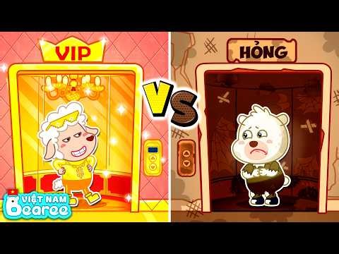 Bearee Bị Đẩy Sang Thang Máy Hỏng Nhưng Vẫn Cứu Giúp David Gặp Sự Cố Thang VIP | Hoạt Hình Thiếu Nhi
