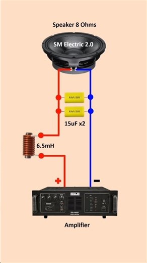 Speaker Crossover | Passive Crossover | Bass Booster | Bass Filter Circuit #youtubeshorts #shorts