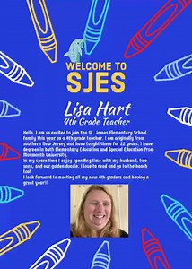 SJE is pleased to introduce our new 4th grade teacher. Welcome, Mrs. Hart 💙💛 | St. James Elementary