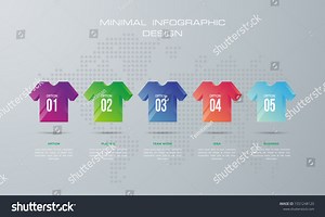 T Shirt Infographic Template 5 Options Stock Vector (Royalty Free) 1551248120 | Shutterstock