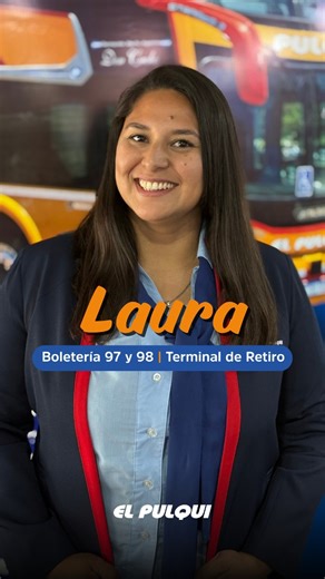 💙 En El Pulqui, cada destino comienza con personas que hacen la diferencia. Laura, desde la boletería de Retiro, es parte de nuestro equipo que te asesora, te acompaña y te ayuda a planificar ese viaje que esperás con tantas ganas. 🚌 Atención personalizada 📍 Terminal de Retiro – Boleterías 97 y 98 💬 Asesoramiento y venta de pasajes 👉 Pasá a visitarnos o escribinos por WhatsApp para reservar tu próximo viaje con El Pulqui. Porque detrás de cada boleto, hay una historia que recién empieza 💫 