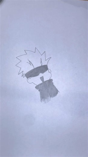 How to draw kid gojo🔥#gojosatoru #animedrawing #gojosensei