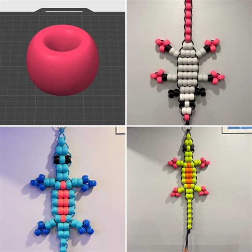 World's Largest Pony Bead Lizard Keychain Wall Art Sculpture STL/3MF Digital File 90s Nostalgia - Etsy Australia