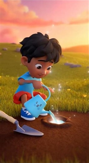 magic tree 🌴✨ with children enjoy #forkids #ytshorts #cute #funny #cartoon #animation #magic #tree