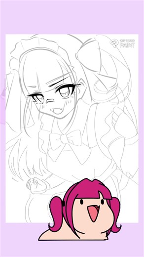 【イラストメイキング】バトルメイド描いてみたかった【オリキャラ】 #イラスト #イラストメイキング #オリキャラ