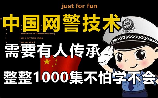 【中国网警技术】需要有人传承！B站最全的网络安全网警教程，全套整整1000集不怕你学不会~看完维护网络安全保护个人信息（web安全/渗透测试/内网渗透）
