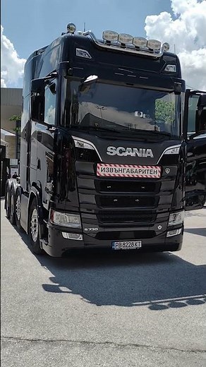 2021 SCANIA S730 8x4 V8 Tractor Truck #shorts
