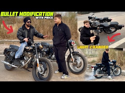 Bullet Transformation🤩wide tyres full details modification with price❤️