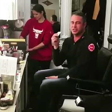 Taylor Kinney and Miranda Rae Mayo wrapped on Chicago Fire