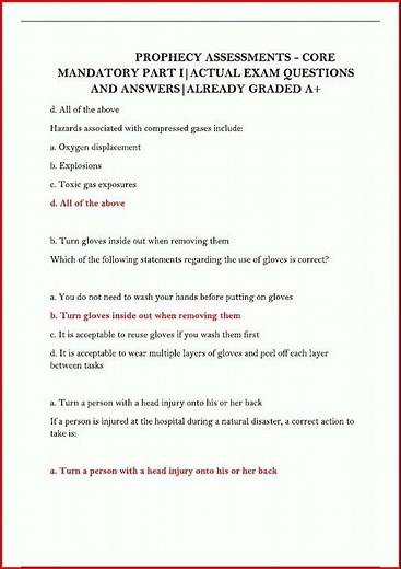 Prophecy Assessments Core Mandatory Part Iactual Exam Questi video