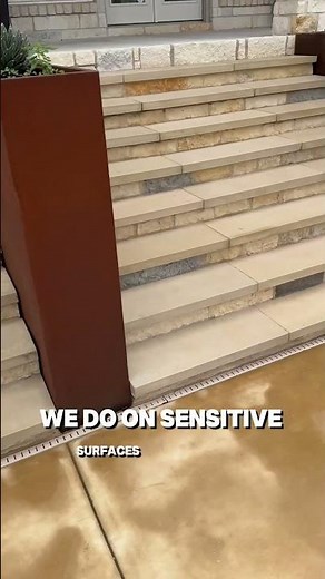 How to clean limestone safely. #pressurewashing #softwashing