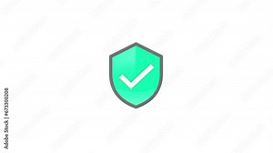 Loading circle indicating progress until the process in finished and secured, 4k animation security concept, virus scan, cache and trackers cleaning, green screen included