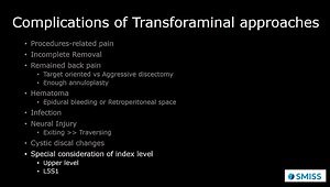 Complication Avoidance and Management for Endoscopic Transforaminal Decompression