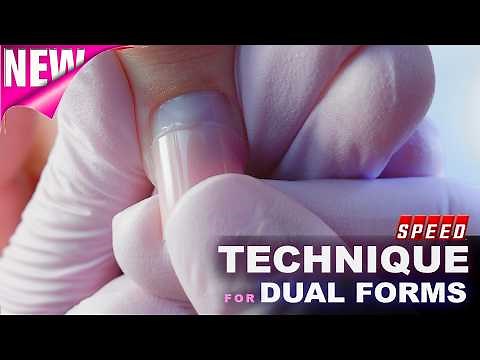 how to use nail forms with polygel | Using Liquid Gel