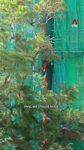 Hong Kong fire: Video shows initial blaze that started high-rise fire