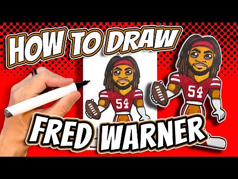 How to Draw Fred Warner for Kids - San Francisco 49ers NFL Football Player