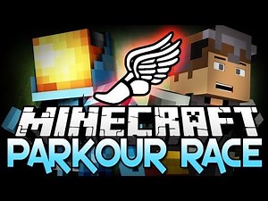 Minecraft Parkour | EPIC RACE! w/ Logdotzip - Parkour Map