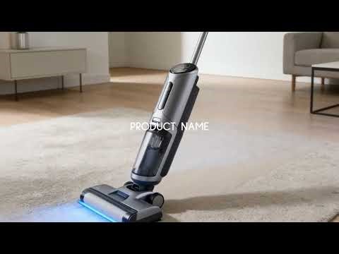AI Robot Vacuum Cleaner Appliance Product Ad Video Template (Customizable) - FlexClip