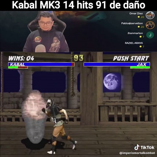 Kabal's Best Combos in Mortal Kombat 3