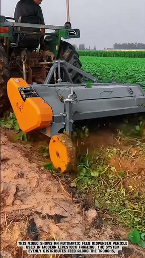 Rotary Mulcher Tractor Attachment: Crushing Crop Residues in the Field #smartfarming