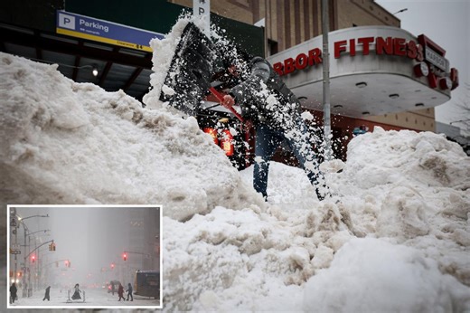 Here’s how much snow Winter Storm Fern dumped on NYC – with more on the way