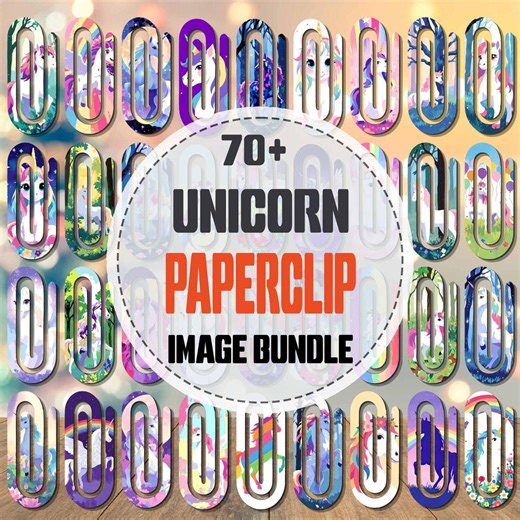 Unicorn Jumbo Paper Clip Bookmark Png Bundle | Paper Clip Png | Jumbo Paper Clip Png |bookmark Sublimation PNG | Jumbo Paper Clip - Etsy