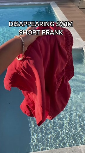 DISAPPEARING SWIMMING SHORTS PRANK ON MY BOYFRIEND..😳 I’m scared..😱 #prank