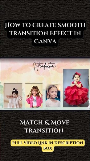 How to create Smooth Transition Effect in Canva 🔥 #canvaedit #videoediting #tutorial #ytshorts