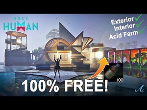 Once Human - 100% Free Modern House Base w/ Acid Farm