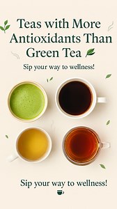 Which one will you sip first — matcha, black, oolong, or rooibos? 🍵 Each is rich in antioxidants and flavor. #SipToThrive #TeaTime #wellness | Alice Boaduwa