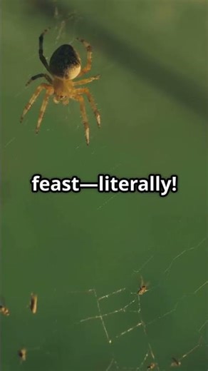 This Spider Sacrifices Itself for Its Babies! #spiderfacts #creepynature #wildlifeshorts