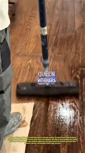 Satisfying Wood Floor Staining! From Dull to Premium Look