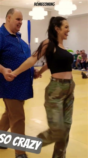 And they thought he couldn't dance #dance #cheerleader #danceoff #chacha #crazydancer #swingdance