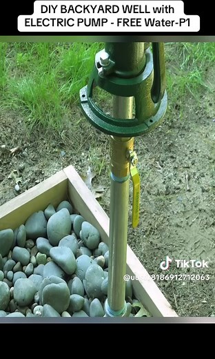 DIY Backyard Well with Electric Pump Setup