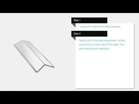 XTL Labels - Removing Label Backing